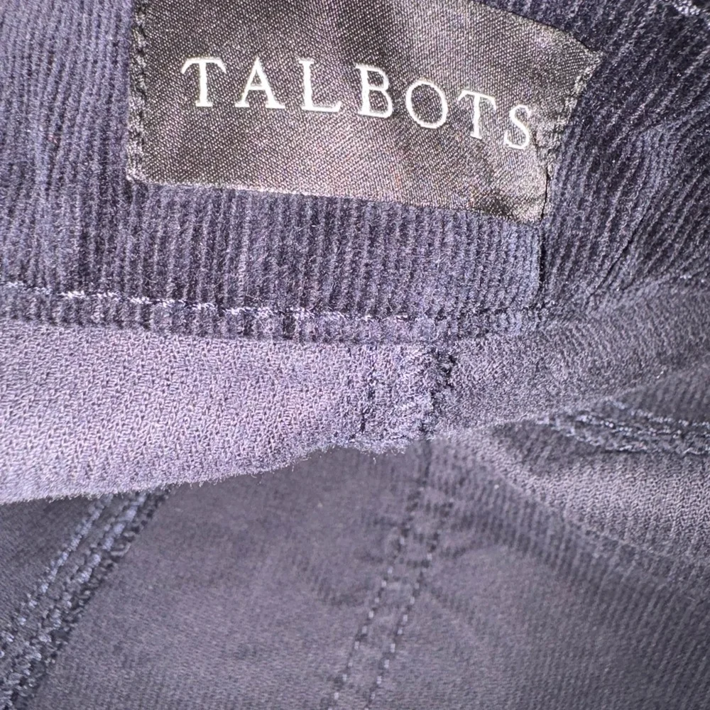 Talbots Women's Classic Black Straight Leg Corduroy Pants - Picture 2 of 7